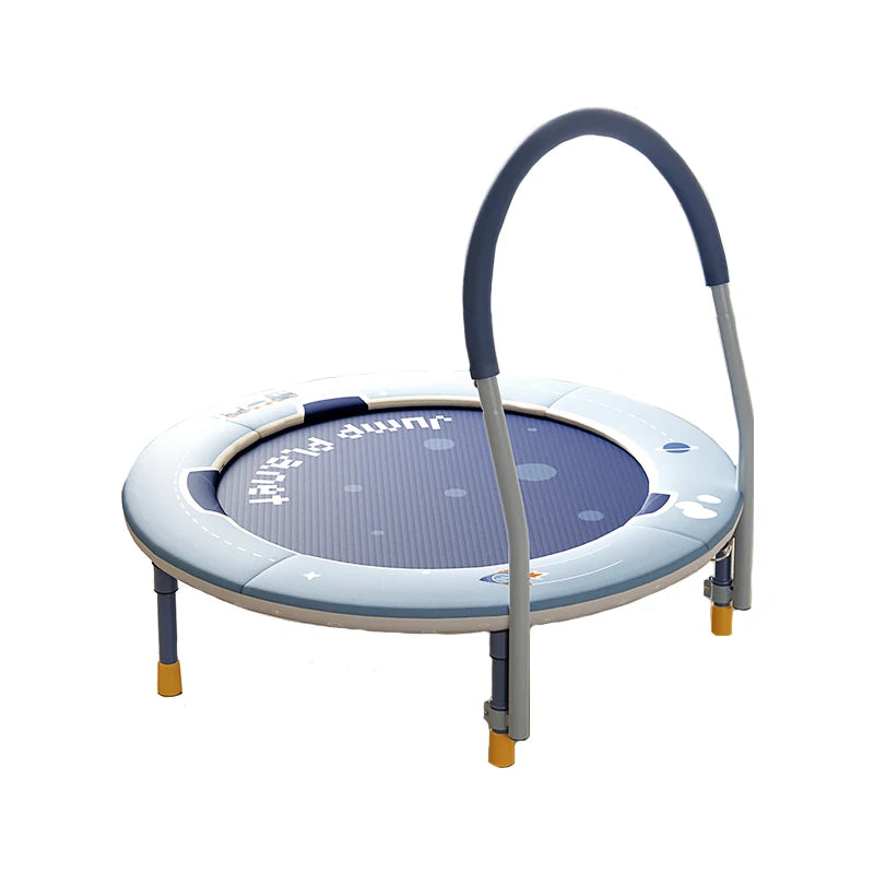 36'' Foldable Indoor Kids Trampoline with Adjustable Armrests - Supports up to 100KG