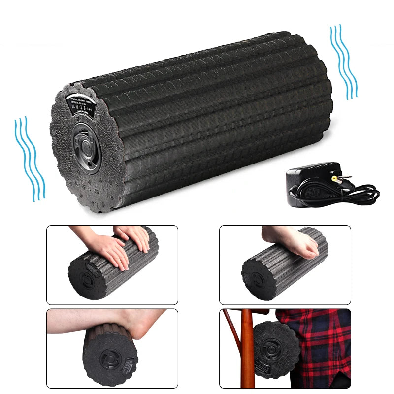 4-Speed Electric Yoga Massage Roller for Muscle Recovery and Relaxation - Image 7