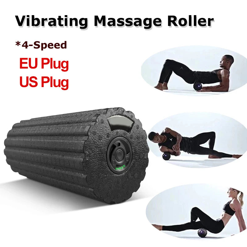 4-Speed Electric Yoga Massage Roller for Muscle Recovery and Relaxation - Image 8