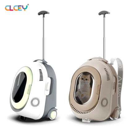 Trolley Cats Carriers Backpack for Transporting Pets – Dog, Cat, Rabbit Carrier